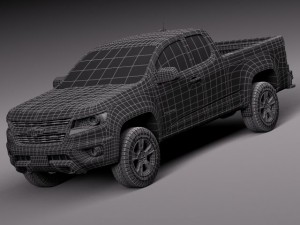 Chevrolet Colorado Shortcab 2015 3D 모델