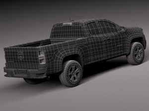 Chevrolet Colorado Shortcab 2015 3D 모델