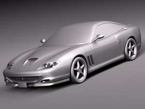 Ferrari 550 Maranello 1996-2002 3D Model