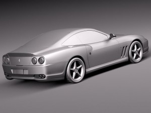 Ferrari 550 Maranello 1996-2002 3D Model
