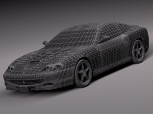 Ferrari 550 Maranello 1996-2002 3D Model