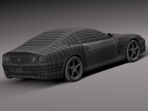 Ferrari 550 Maranello 1996-2002 3D Model