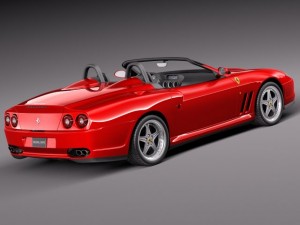 Ferrari 550 Barchetta 2000-2002 3D Model