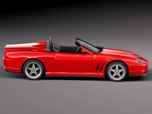 Ferrari 550 Barchetta 2000-2002 3D Model