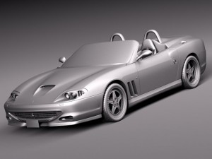 Ferrari 550 Barchetta 2000-2002 3D Model
