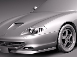Ferrari 550 Barchetta 2000-2002 3D Model
