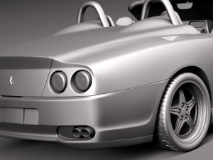 Ferrari 550 Barchetta 2000-2002 3D Model