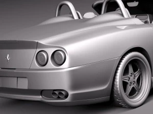 Ferrari 550 Barchetta 2000-2002 3D Model