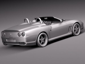 Ferrari 550 Barchetta 2000-2002 3D Model