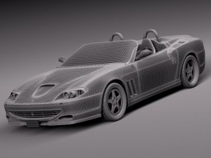 Ferrari 550 Barchetta 2000-2002 3D Model