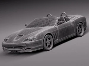 Ferrari 550 Barchetta 2000-2002 3D Model