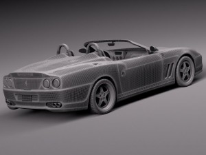 Ferrari 550 Barchetta 2000-2002 3D Model
