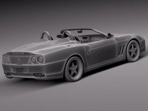 Ferrari 550 Barchetta 2000-2002 3D Model