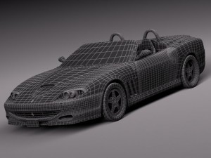 Ferrari 550 Barchetta 2000-2002 3D Model