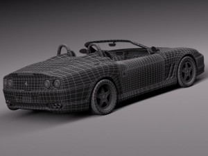 Ferrari 550 Barchetta 2000-2002 3D Model