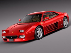 Ferrari 348 TB 1989-1995 3D Model