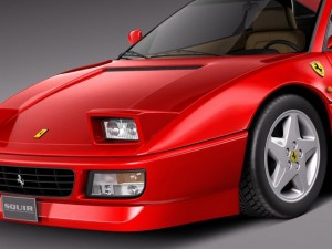 Ferrari 348 TB 1989-1995 3D Model