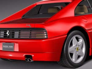 Ferrari 348 TB 1989-1995 3D Model