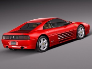 Ferrari 348 TB 1989-1995 3D Model