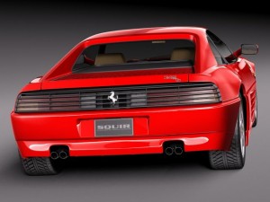 Ferrari 348 TB 1989-1995 3D Model