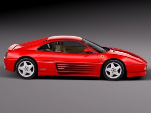 Ferrari 348 TB 1989-1995 3D Model
