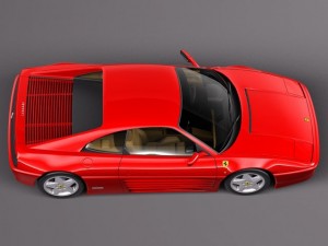 Ferrari 348 TB 1989-1995 3D Model