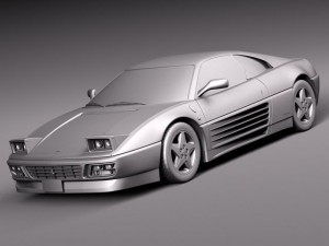 Ferrari 348 TB 1989-1995 3D Model