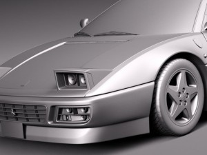 Ferrari 348 TB 1989-1995 3D Model