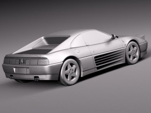 Ferrari 348 TB 1989-1995 3D Model