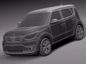 Kia Soul EV 2015 3D Model
