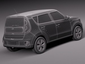 Kia Soul EV 2015 Modèle 3D