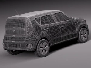 Kia Soul EV 2015 3D Model