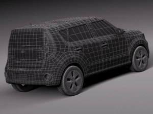 Kia Soul EV 2015 3D Model