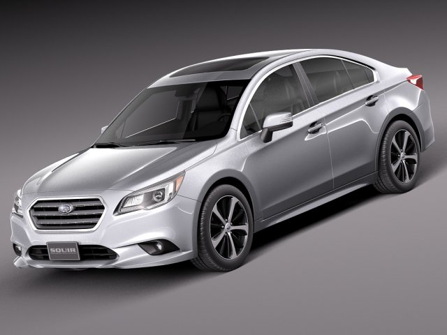 Subaru Legacy 2015 3D Модель .c4d .max .obj .3ds .fbx .stl .blend 