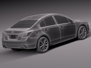 Subaru Legacy 2015 3D Модель