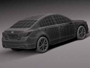 Subaru Legacy 2015 3D Модель