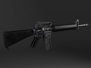 M16 A3 Rifle 3D Model