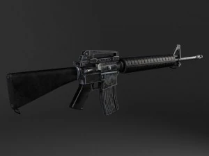 M16 A3 Rifle 3D Model