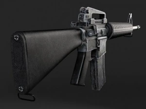 M16 A3 Rifle 3D Model