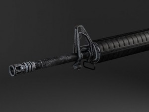 M16 A3 Rifle 3D Model
