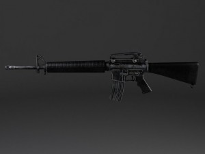 M16 A3 Rifle 3D Model