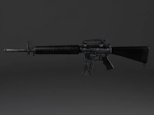 M16 A3 Rifle 3D Model