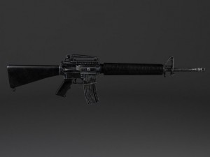 M16 A3 Rifle 3D Model