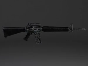 M16 A3 Rifle 3D Model