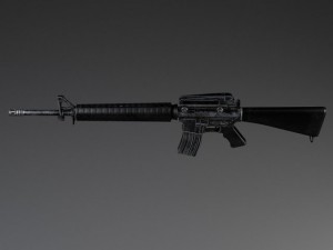 M16 A3 Rifle 3D Model