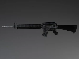 M16 A3 Rifle 3D Model