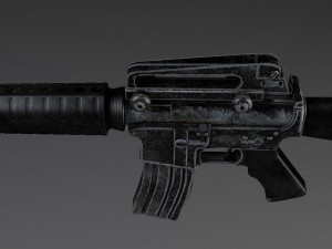 M16 A3 Rifle 3D Model