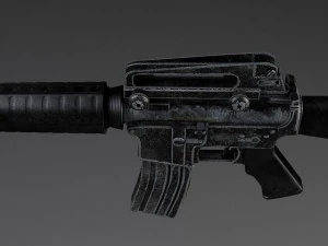 M16 A3 Rifle 3D Model