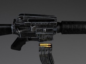 M16 A3 Rifle 3D Model