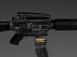 M16 A3 Rifle 3D Model